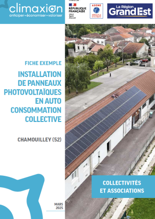 Panneaux photovoltaïques en autoconsommation collective à Chamouilley