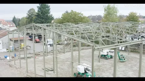 Embedded thumbnail for Réemploi d&#039;une charpente métallique par la commune de Bouxwiller (67)